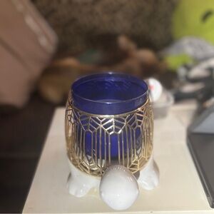 Bath & body Works, three wood candle holder turtle